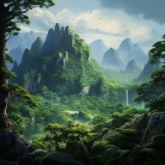 Столп личности 戊寅 Земля Ян на Тигре в БаЦзы - высокая зелёная гора