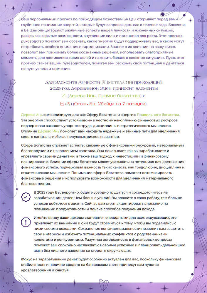 Прогноз на 2025 год